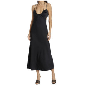 A.L.C. Sienna Halter Neck Midi Dress BRAND NEW Open Back Strappy Formal